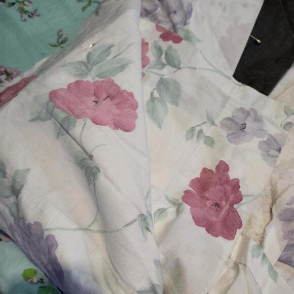 Handmade Quilt Unique Patchwork Design Colorful Bedding To Be Finished - Picture 11 of 11